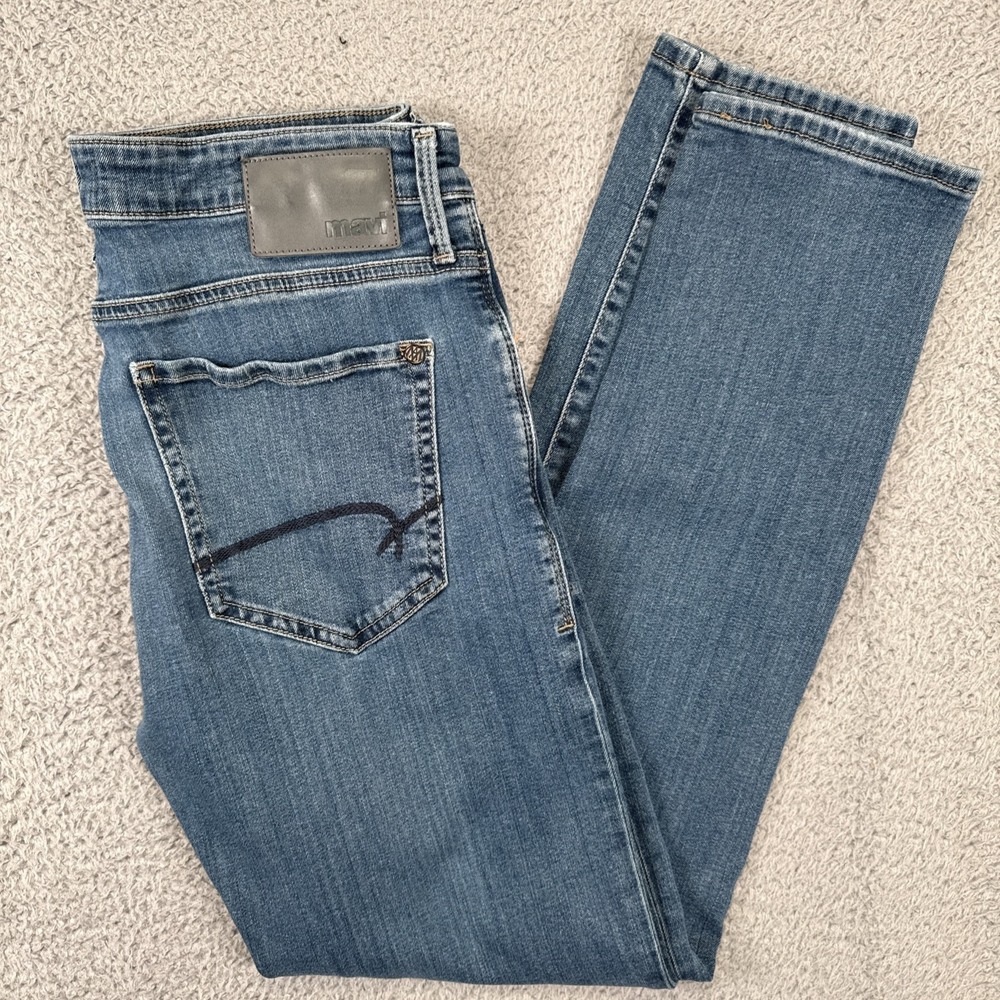 Mavi Jake Jeans Mens 31x30 Stone Wash Slim Leg Stretch Denim Casual